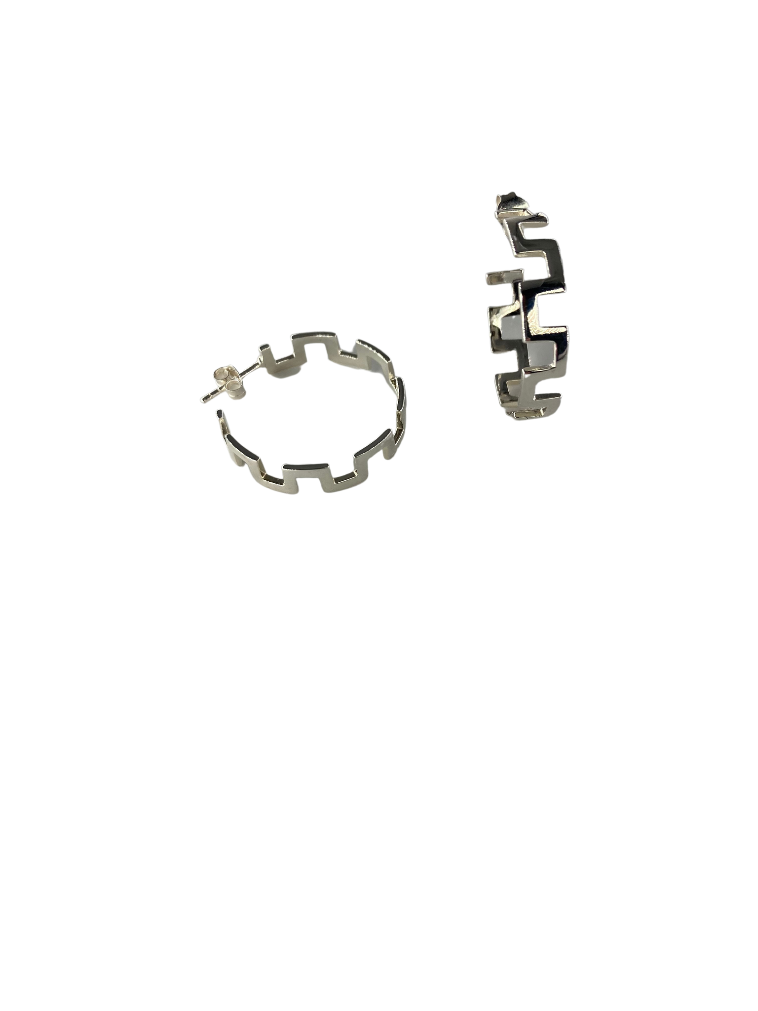 The Jagged Creole Small Earring