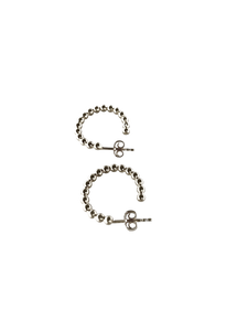 The Mini Pearl Chain Creole Earring