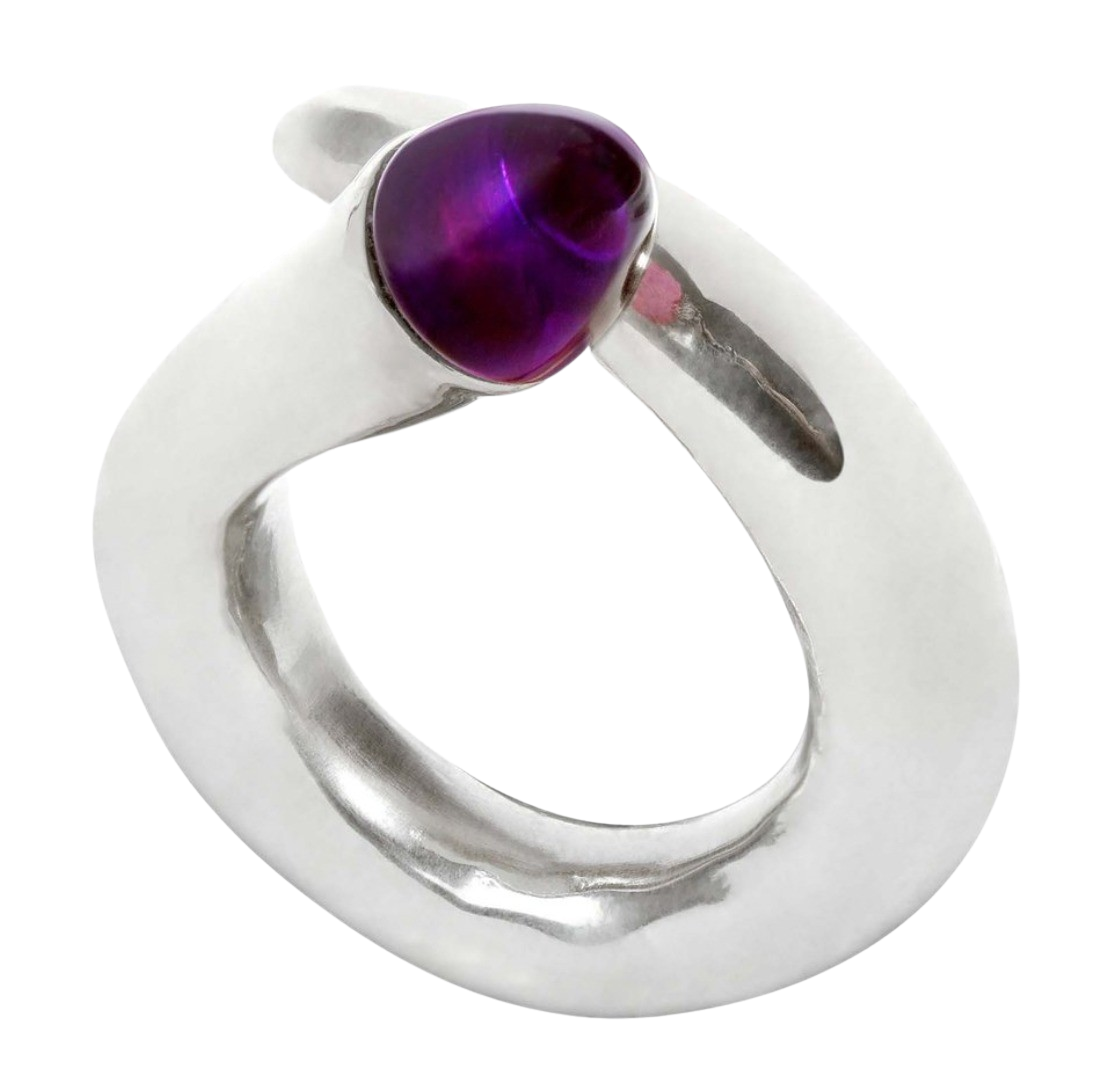 The Sling Ring with Amethyst